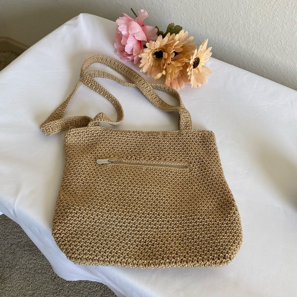 - The Sak Neutral Color Woven Shoulder Bag.  In Excellent gently used Cond…